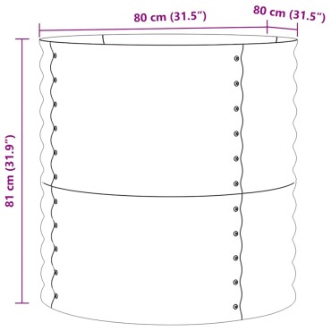 vidaXL Ανεβασμένο Κρεβάτι Πράσινο 80 x 80 x 81 cm Ατσάλι