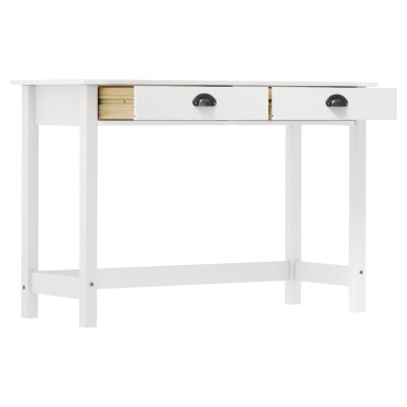 vidaXL Κονσόλα Hill 2 Συρτάρια 110x45x74cm από Μασίφ Ξύλο Πεύκου 1 τεμ.
