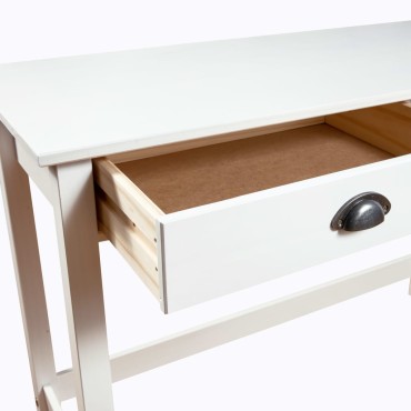 vidaXL Κονσόλα Hill 2 Συρτάρια 110x45x74cm από Μασίφ Ξύλο Πεύκου 1 τεμ.