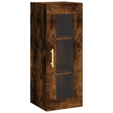 vidaXL Ντουλάπι Καπνιστή δρυς 34,5x34x180cm από Επεξεργασμένο Ξύλο 1 τεμ.