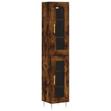 vidaXL Ντουλάπι Καπνιστή δρυς 34,5x34x180cm από Επεξεργασμένο Ξύλο 1 τεμ.