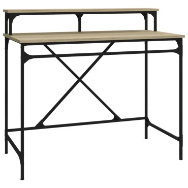 vidaXL Γραφείο Sonoma Δρυς 100x50x90cm από Επεξεργασμένο Ξύλο 1 τεμ.