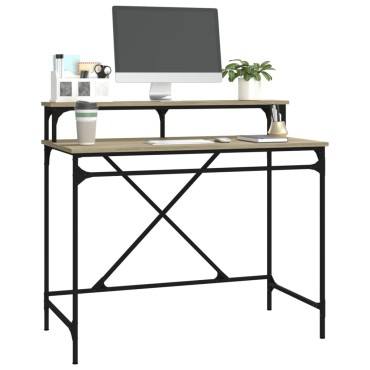 vidaXL Γραφείο Sonoma Δρυς 100x50x90cm από Επεξεργασμένο Ξύλο 1 τεμ.