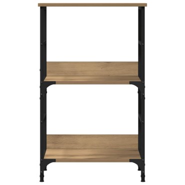 vidaXL Βιβλιοθήκη Αρτισιανή Δρυς 50x33x82cm Επεξεργ. Ξύλο 1 τεμ.
