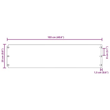 vidaXL Περιφράξεις γκαζόν 20 τεμάχια 25x103 cm Εύκαμπτος χάλυβας
