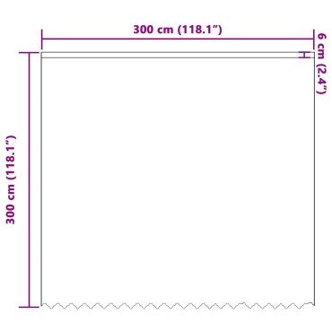 vidaXL Κουρτίνα Δαντέλας με κουρτίνες Λευκό 300x300cm Πολυεστέρας