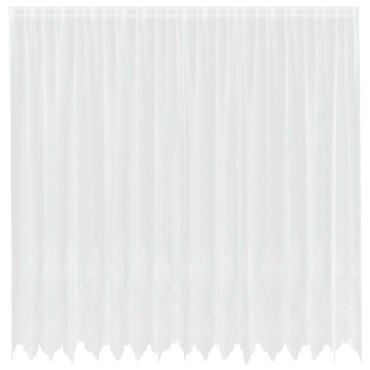 vidaXL Κουρτίνα Δαντέλας με κουρτίνες Λευκό 240x400cm Πολυεστέρας