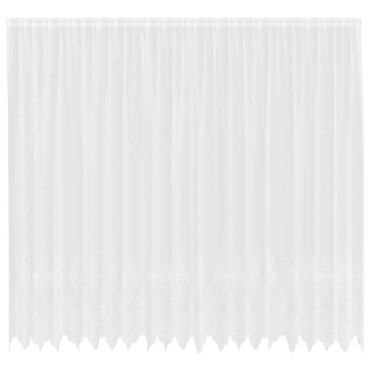 vidaXL Κουρτίνα Δαντέλας με κουρτίνες Λευκό 260x500cm Πολυεστέρας