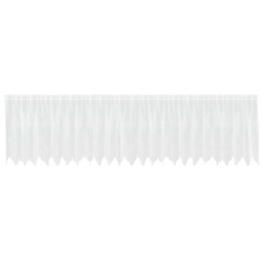 vidaXL Κουρτίνα Δαντέλας με κουρτίνες Λευκό 80x600cm Πολυεστέρας