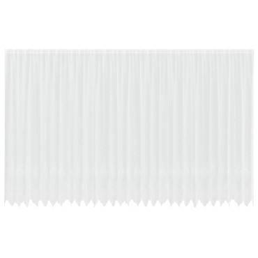 vidaXL Κουρτίνα Δαντέλας με κουρτίνες Λευκό 300x750cm Πολυεστέρας