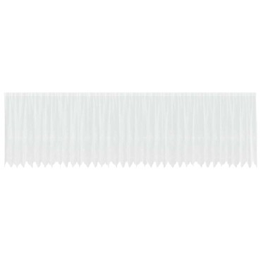 vidaXL Κουρτίνα Δαντέλας με κουρτίνες Λευκό 180x900cm Πολυεστέρας