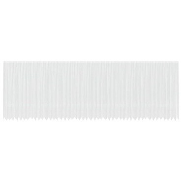 vidaXL Κουρτίνα Δαντέλας με κουρτίνες Λευκό 245x1200cm Πολυεστέρας