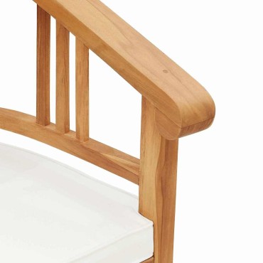 vidaXL Καρέκλα 2 τεμ. Καφέ Στερεό Ξύλο Τίκ 63x58x89cm
