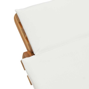 vidaXL Καλοκαιρινή Ξαπλώστρα Καφέ 198x55x58,5cm Στερεό Ξύλο Τίκ