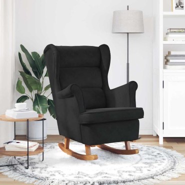 vidaXL Κουνιστή καρέκλα Μαύρο 92x71x100cm Κόντρα πλακέ 1 τεμ.