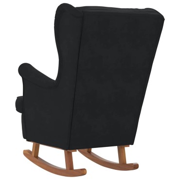 vidaXL Κουνιστή καρέκλα Μαύρο 92x71x100cm Κόντρα πλακέ 1 τεμ.