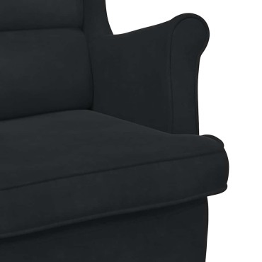 vidaXL Κουνιστή καρέκλα Μαύρο 92x71x100cm Κόντρα πλακέ 1 τεμ.