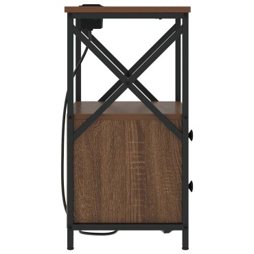 vidaXL Κομοδίνο Καφέ δρυς 40x31x60cm Επεξεργασμένο Ξύλο 1 τεμ.