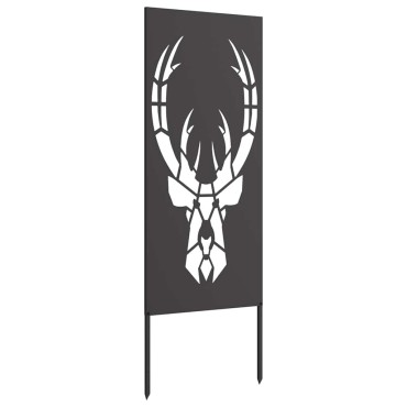 vidaXL Οθόνη Ιδιωτικότητας Κήπου Animal Print Μαύρο 50 x 140 εκ