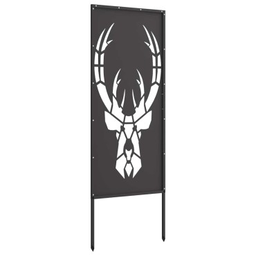 vidaXL Οθόνη Ιδιωτικότητας Κήπου Animal Print Μαύρο 50 x 140 εκ