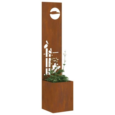 vidaXL Οθόνη Ιδιωτικότητας Κήπου Σκ rusty 32 x 32 x 150 εκ