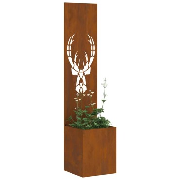 vidaXL Οθόνη Ιδιωτικότητας Κήπου Σκ rusty 32 x 32 x 150 εκ