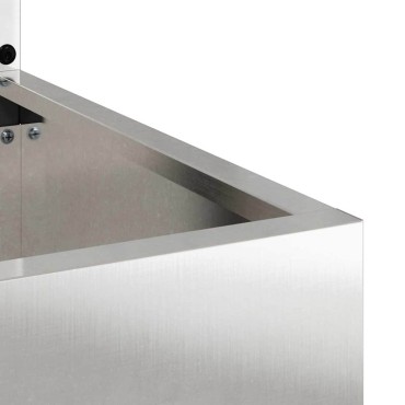 vidaXL Οθόνη Ιδιωτικότητας Κήπου Floral Ασημί 50 x 32 x 150 εκ