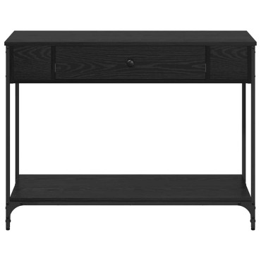vidaXL Τραπέζι κονσόλας Μαύρη δρυς 100x34.5x75cm 1 τεμ.