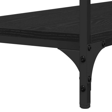vidaXL Τραπέζι κονσόλας Μαύρη δρυς 100x34.5x75cm 1 τεμ.