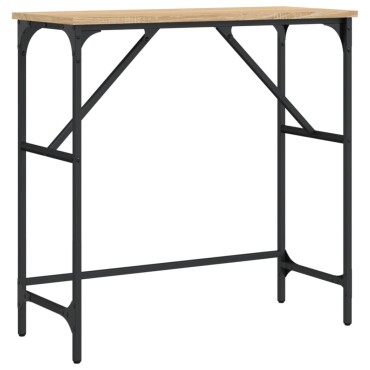 vidaXL Τραπέζι Κονσόλα Sonoma Δρυς 75x32x75cm Επεξεργασμένο Ξύλο 1 τεμ.
