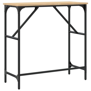 vidaXL Τραπέζι Κονσόλα Sonoma Δρυς 75x32x75cm Επεξεργασμένο Ξύλο 1 τεμ.
