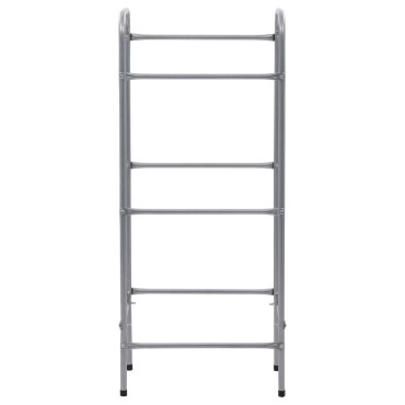 vidaXL Ράφι Αποθήκευσης για 3 Κιβώτια Ασημί 50x33x116 εκ. Ατσάλινο