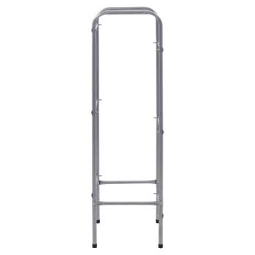 vidaXL Ράφι Αποθήκευσης για 3 Κιβώτια Ασημί 50x33x116 εκ. Ατσάλινο