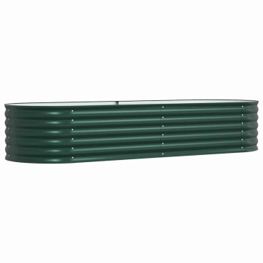 vidaXL Ανεβασμένο Κρεβάτι Πράσινο 240 x 80 x 44 cm Ατσάλι