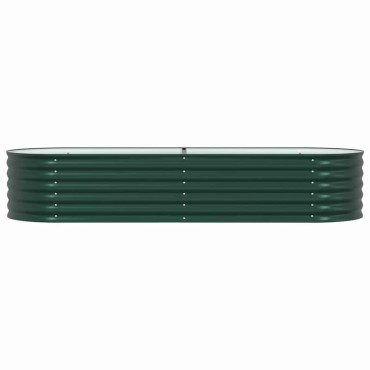 vidaXL Ανεβασμένο Κρεβάτι Πράσινο 240 x 80 x 44 cm Ατσάλι