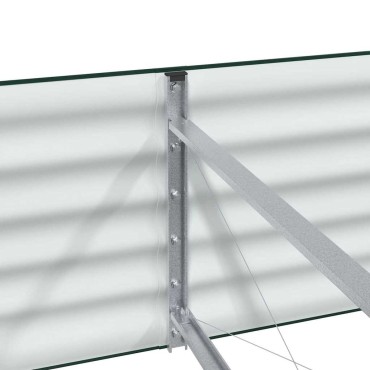 vidaXL Ανεβασμένο Κρεβάτι Πράσινο 240 x 80 x 44 cm Ατσάλι