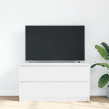 vidaXL Έπιπλο Τηλεόρασης Λευκό 100x35x54cm Επεξεργασμένο Ξύλο