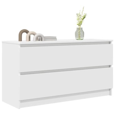 vidaXL Έπιπλο Τηλεόρασης Λευκό 100x35x54cm Επεξεργασμένο Ξύλο
