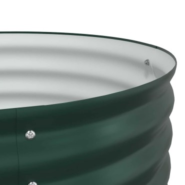 vidaXL Ανεβασμένο Κρεβάτι Πράσινο 160 x 80 x 44 cm Ατσάλι
