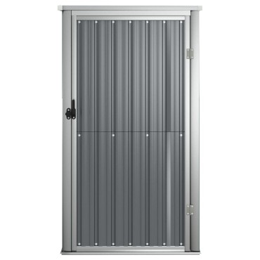 vidaXL Αποθήκη Εργαλείων Κήπου Γκρι 88x89x161 εκ. Γαλβαν. Ατσάλι
