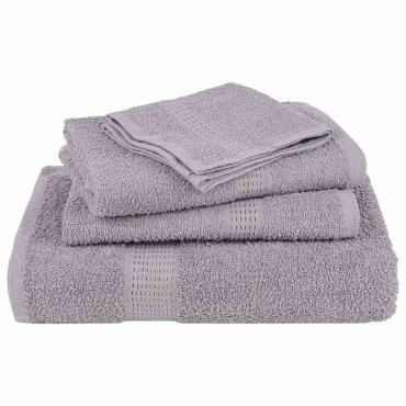 vidaXL Πετσέτες Μπάνιου FROGN 10 τεμ. Γκρι 100x150 εκ. 360 γρ./μ²