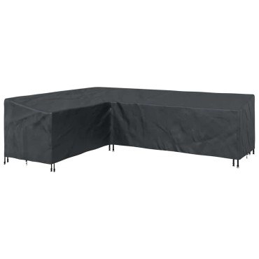 vidaXL Κάλυμμα επίπλων Μαύρο 286x222x80cm 1 τεμ.