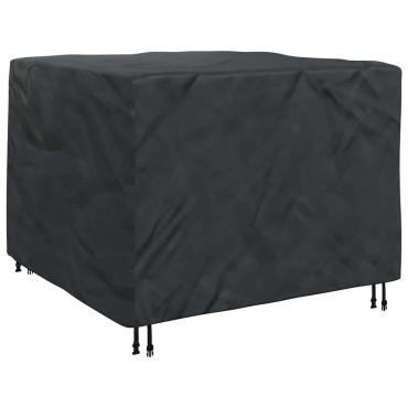 vidaXL Κάλυμμα επίπλων Μαύρο 125x125x74cm Υφασμα Oxford 210D 1 τεμ.