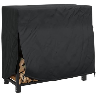 vidaXL Κάλυμμα για ξυλιέρα 61x122x106cm Υφασμα Oxford 210D Μαύρο 1 τεμ.
