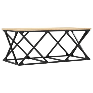 vidaXL Τραπεζάκι Σαλονιού Sonoma Δρυς 100x49x40cm Επεξεργασμένο Ξύλο 1 τεμ.