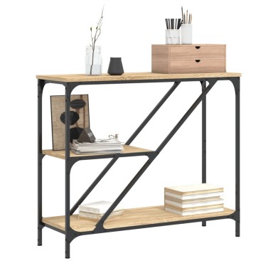 vidaXL Τραπέζι Κονσόλα Sonoma Δρυς 88,5x30x75cm Επεξεργασμένο Ξύλο 1 τεμ.