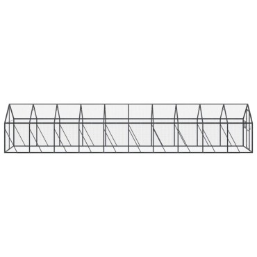 vidaXL Κλουβί Ανθρακί 1,79 x 4 x 1,85 μ. από Αλουμίνιο