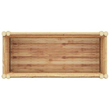 vidaXL Ανεβασμένο Κρεβάτι Καφέ 70 x 35 x 70 εκ. Μπαμπού