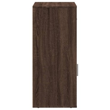 vidaXL Ραφιέρα με Ντουλάπια Καφέ Δρυς 56,5x39x90cm Επεξεργασμένο Ξύλο 1 τεμ.