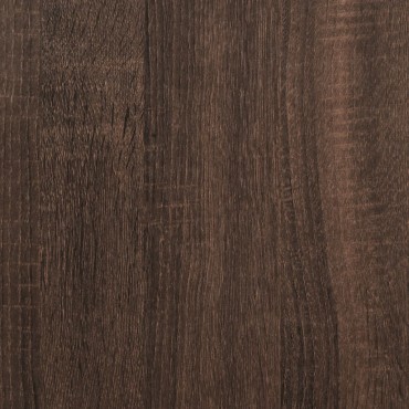 vidaXL Ραφιέρα με Ντουλάπια Καφέ Δρυς 56,5x39x90cm Επεξεργασμένο Ξύλο 1 τεμ.